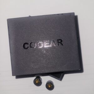 Wood Star Gauge Earrings 8mm NWOT